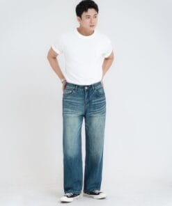 Quần jeans xanh Relaxed