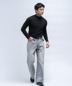Quần jeans xám nhạt Bootcut Fit