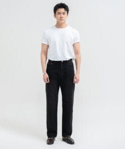 Quần jeans đen Straight Fit