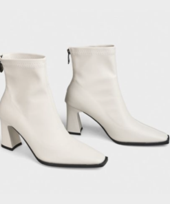 Giày Boots Nữ Mũi Vuông